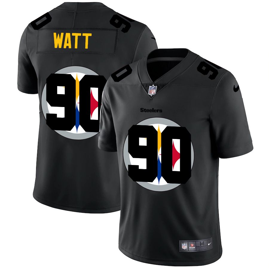 Men Pittsburgh Steelers #90 Watt Black shadow Nike NFL Jersey->tennessee titans->NFL Jersey